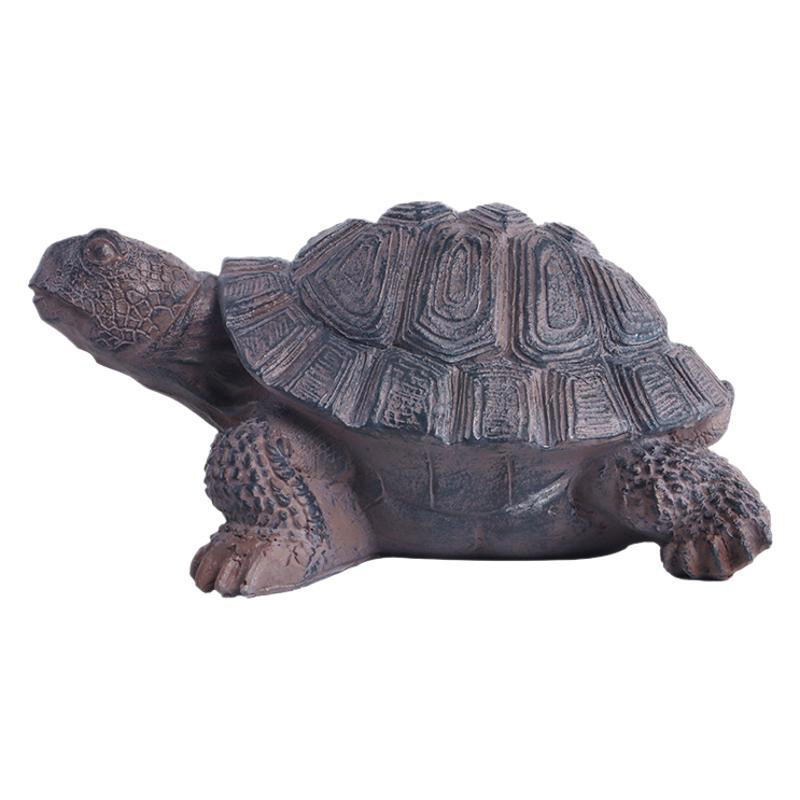 20cm 8inch Simulation Turtle Ornaments Outdoor Courtyard Garden Resin Ornaments Rockery Fish Pond Landscaping Decoration