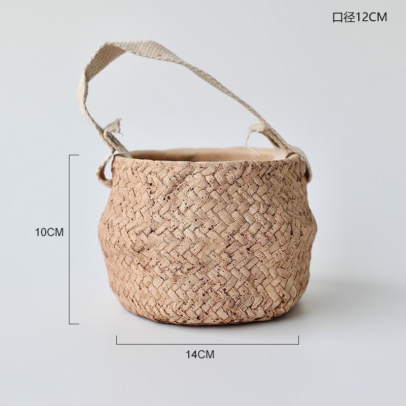 Stylish Modern Cement Hanging Planters for Home and Garden