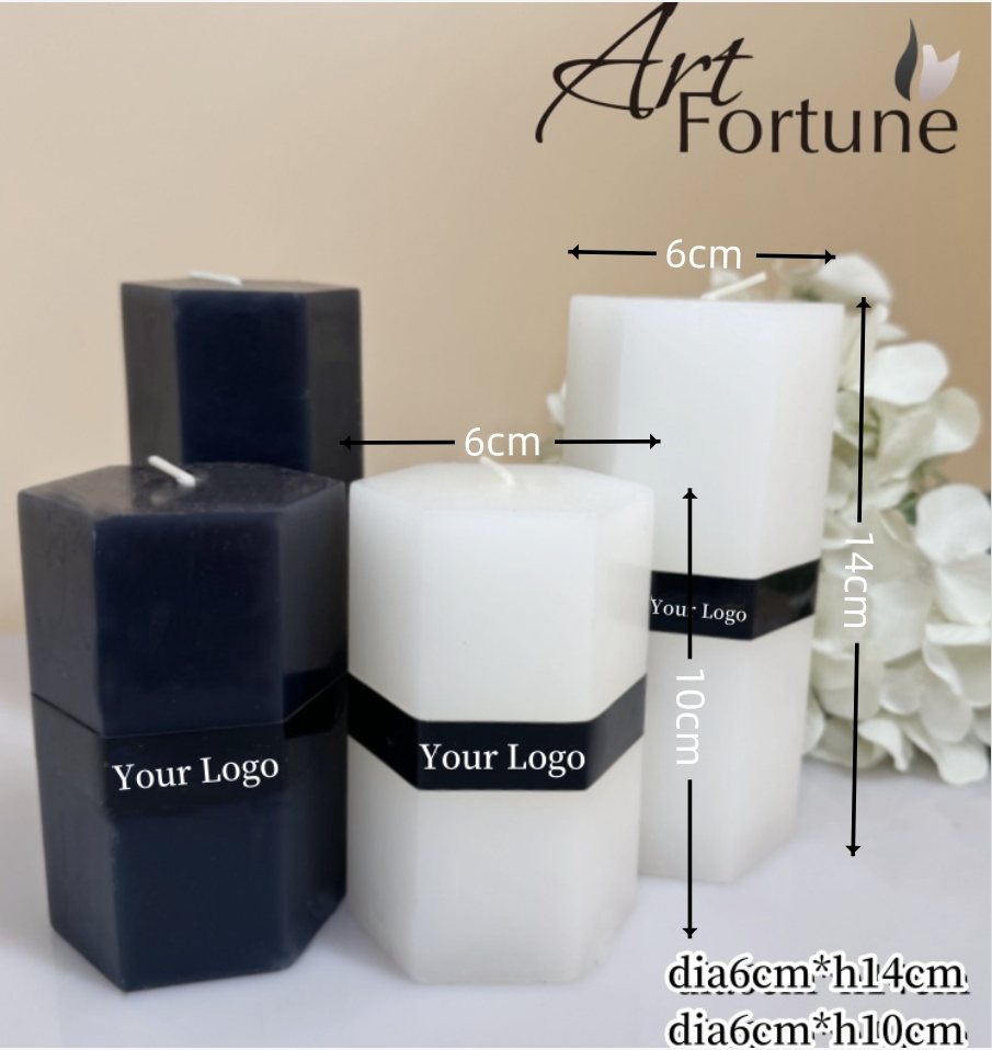 Vibrant Multi-Colored Pillar Candles for Ambiance