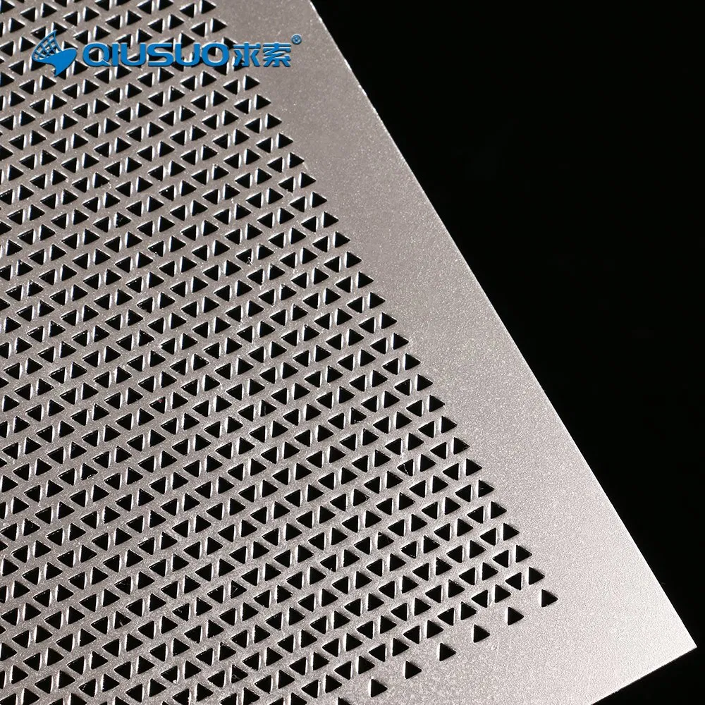 OEM Pattern Architectural Partition Walls Decorative Triangular Hole Perforated Metal Plate