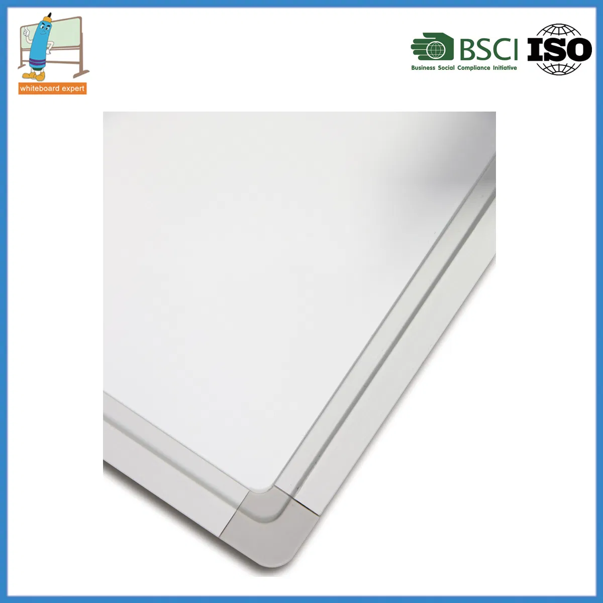 Magnetic Porcelain Dry Erase Board, 47 X 96 Inches, Silver Aluminum Frame, Multi Sizes