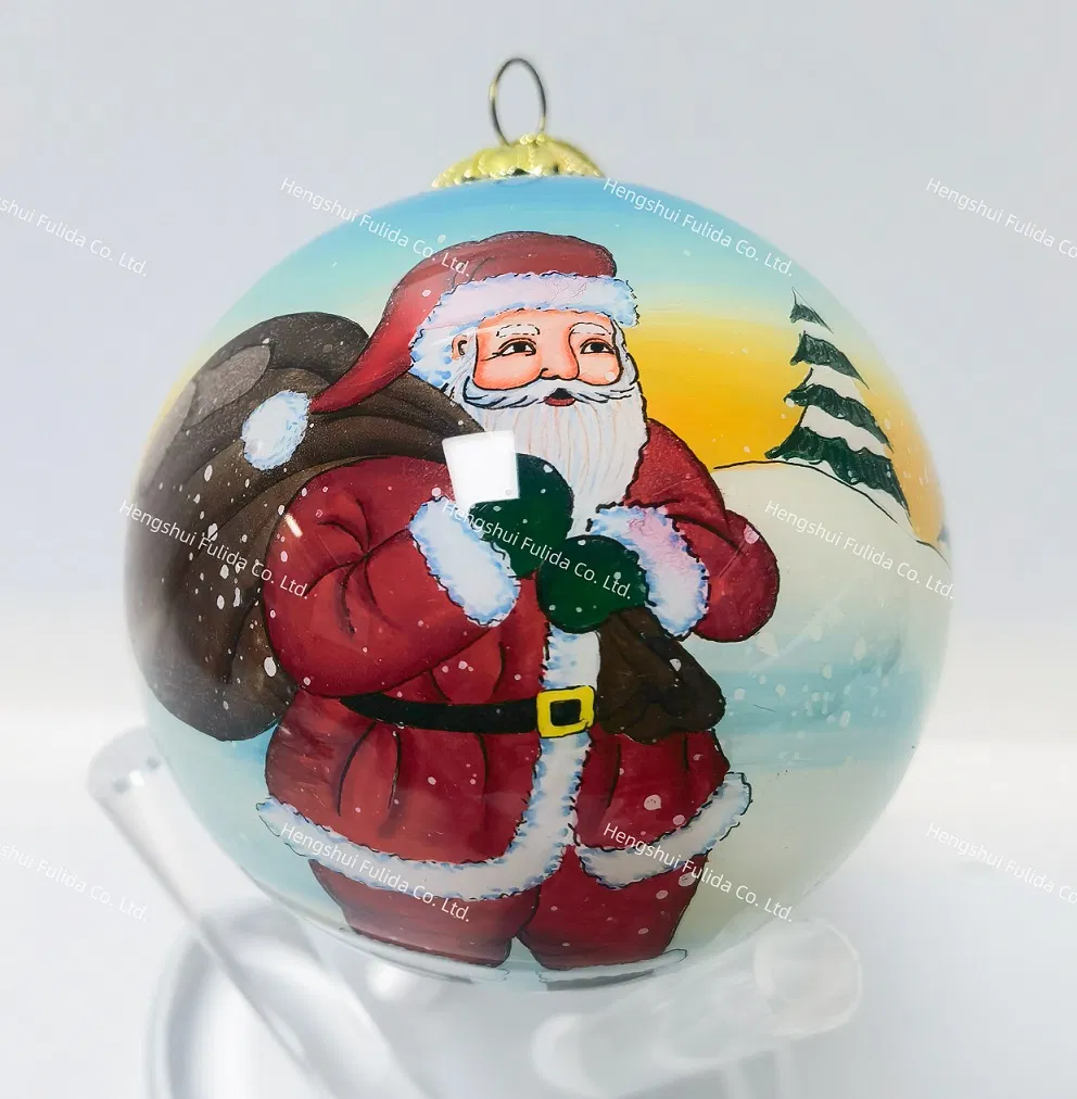 Hand Painted Glass Christmas Ball Xmas Tree Decoration Holiday Gifts