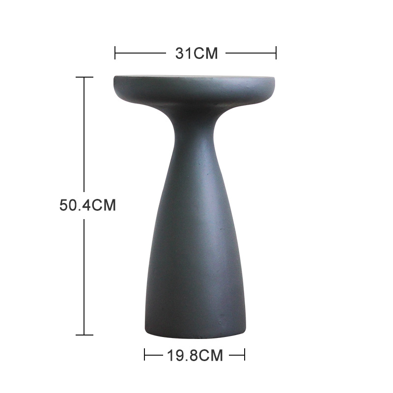 Wabi-Sabi Minimalist Round Flower Pot Stand for Modern Spaces