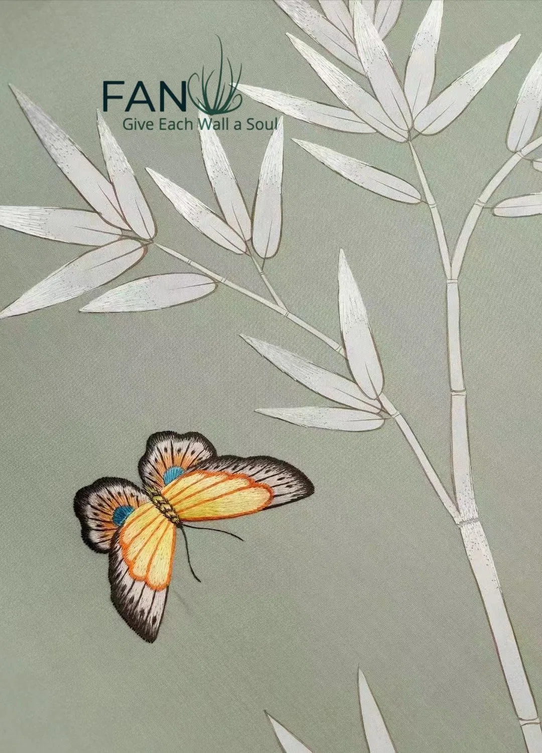 Luxurious Silk-Textured Hand-Painted Flower and Bird Wallpaper for Bedroom Decor