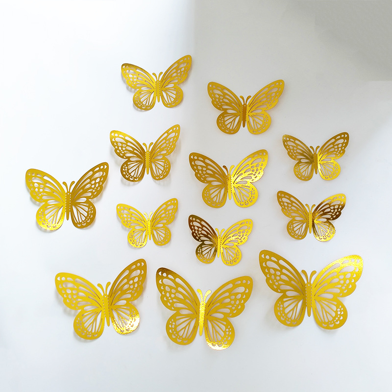 Acrylic Mirror Sticker Butterfly Wall Decor 3D Self-Adhesive Mirror Room Decoration
