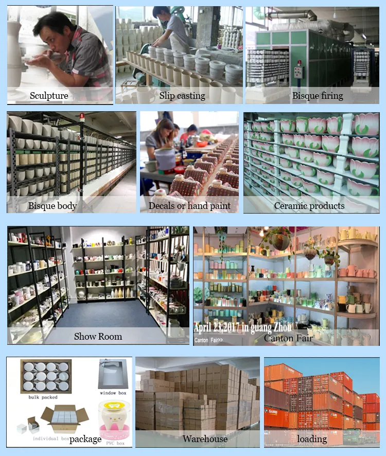 Classical White Flower Pot 5