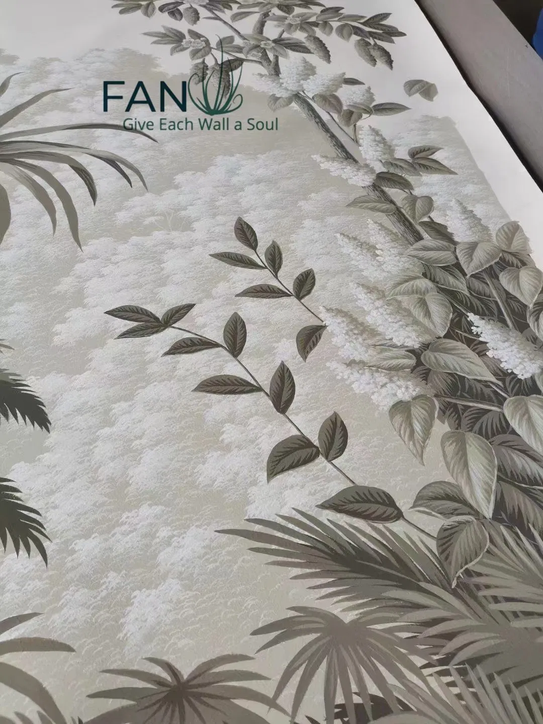 Medieval Style Fusion of Western European &amp; Indian Classic Art Hand-Painted Wallpaper for Home Decor