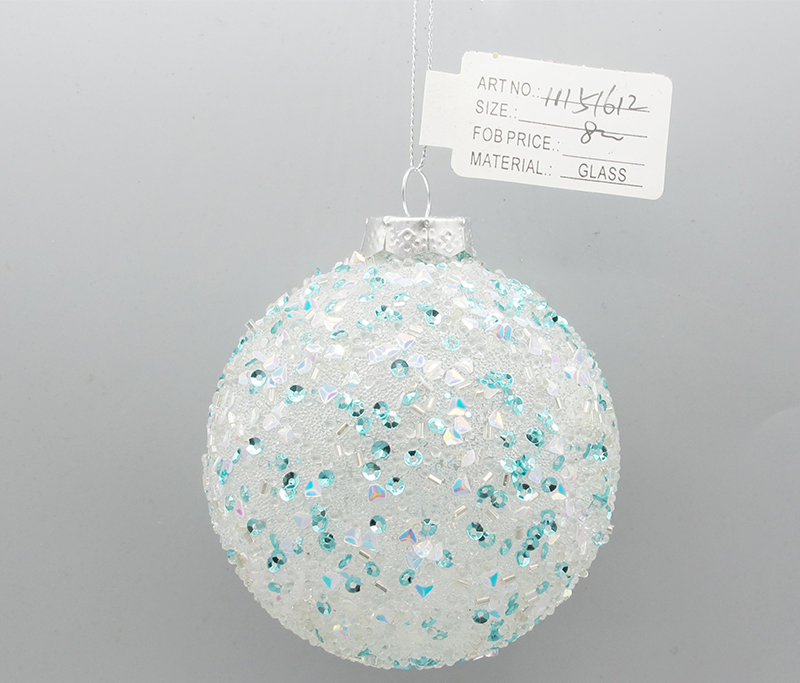 Christmas Pattern Motif Artificial Glass Ball SAA Certified for Quality Assurance