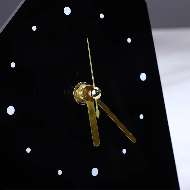 Geometric Black Clock Detail 5