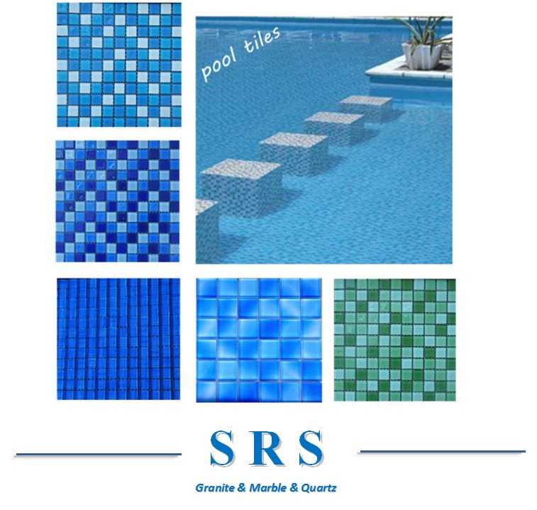 Building Material Glass Mosaic for Wall Tile Decoration, Mosaic Tile for Bathroom and Swimming Pool