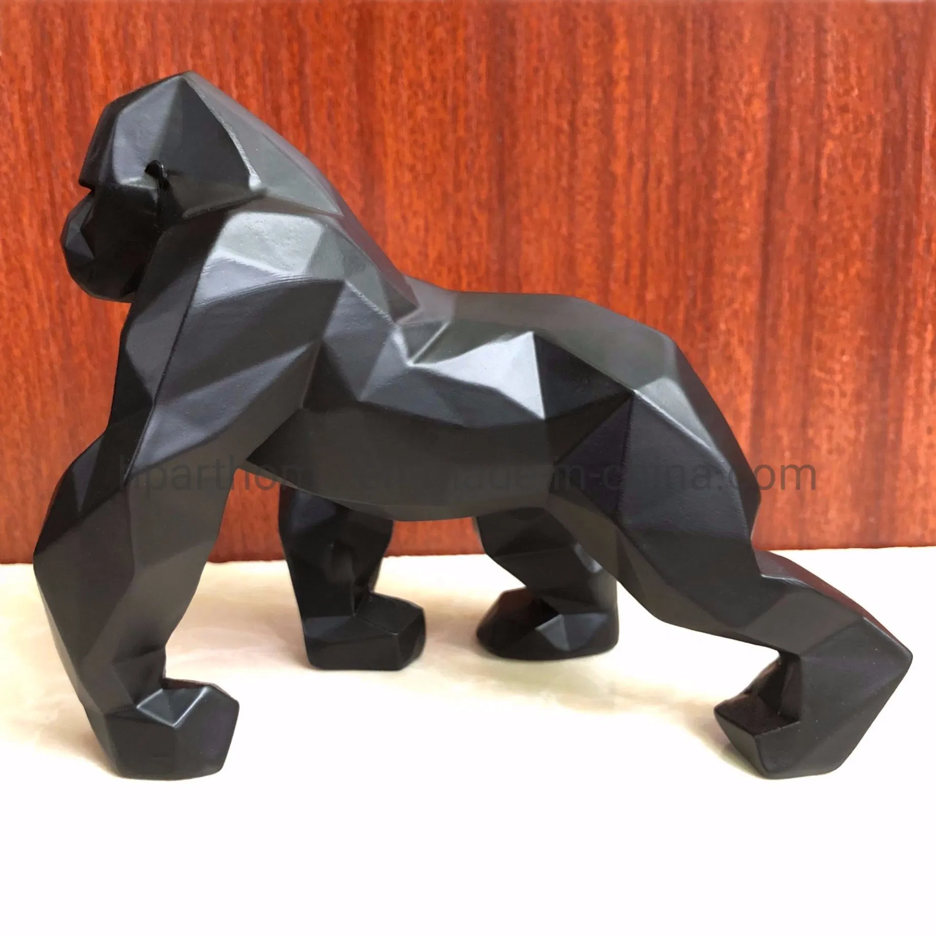 Home Idea Abstract Geometry Shape Gorilla Statue Resin Animal Sculpture