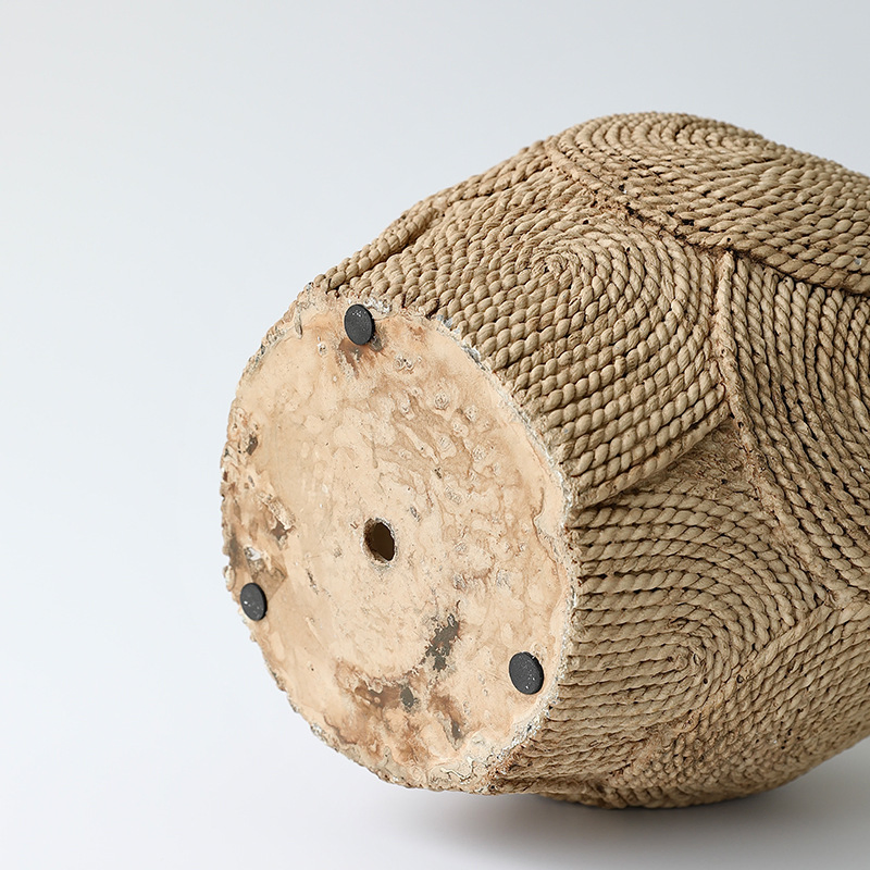 Wholesale Cement Planter with Lifelike Cattail and Grass