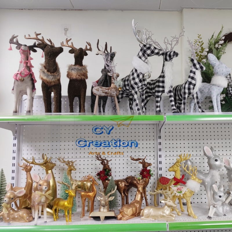 High Quality Home Decoration Craft Deer Statue Resin Sika Deer Christmas Elk Decoration