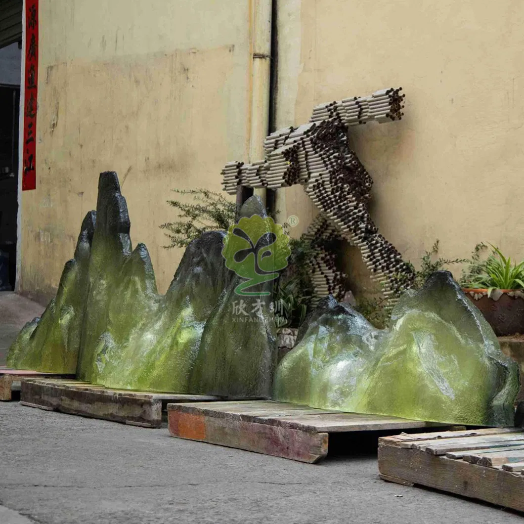 Platinum Crystal Transparent Resin Rockery Sculptures, Soft Furnishings, Home Decorations and Ornaments