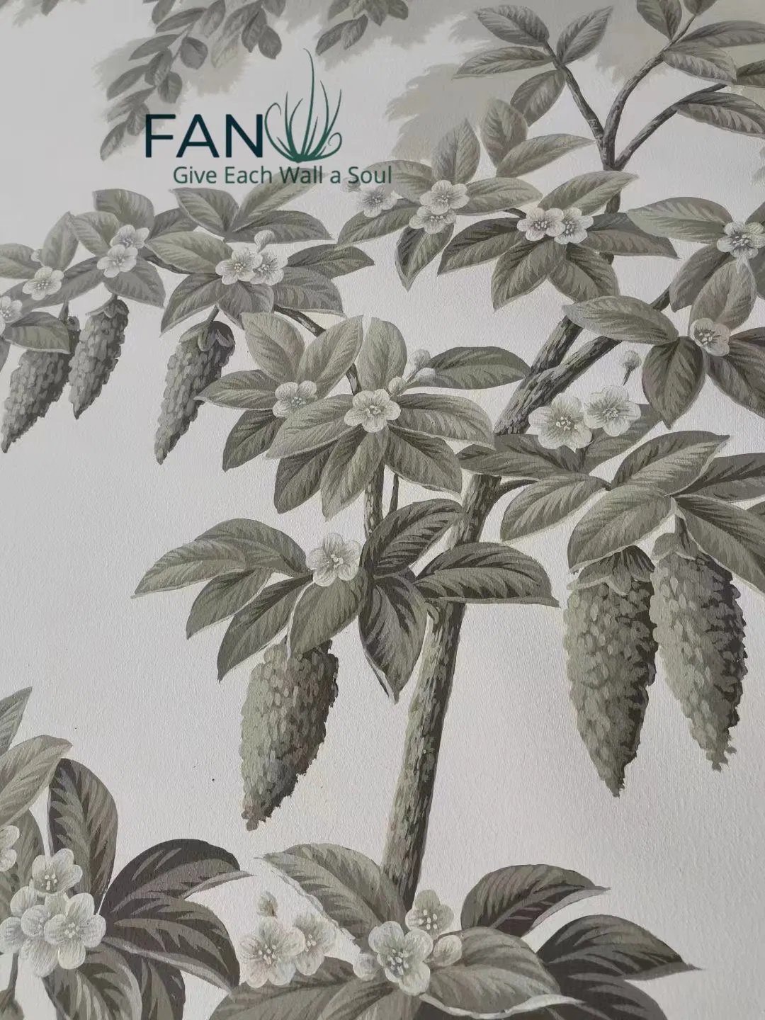 Medieval Style Fusion of Western European &amp; Indian Classic Art Hand-Painted Wallpaper for Home Decor