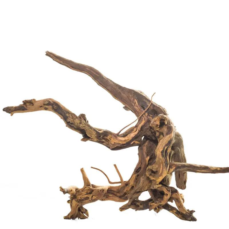 Natural Aquarium Driftwood Assorted Branches Reptile Ornament for Fish Tank Decoration Pack of 3