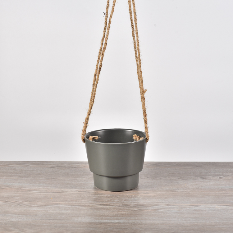 Wholesale OEM Custom Black Flower Pot Hanging Wall Pots