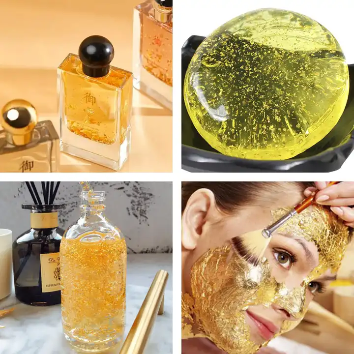 24K Pure Genuine Food Grade Edible Gold Leaf Sheet Multifunction Skin Care Cake Drink Art Decoration Gold Foil Leaf