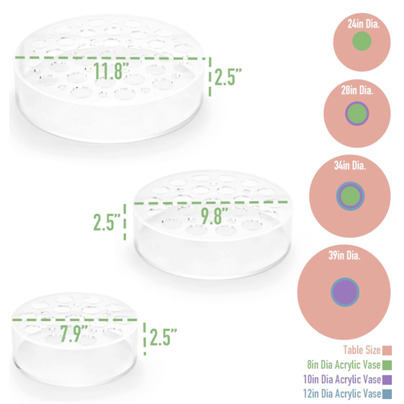 Customizable Injection Mold Acrylic Display Vase for Stunning Showcases