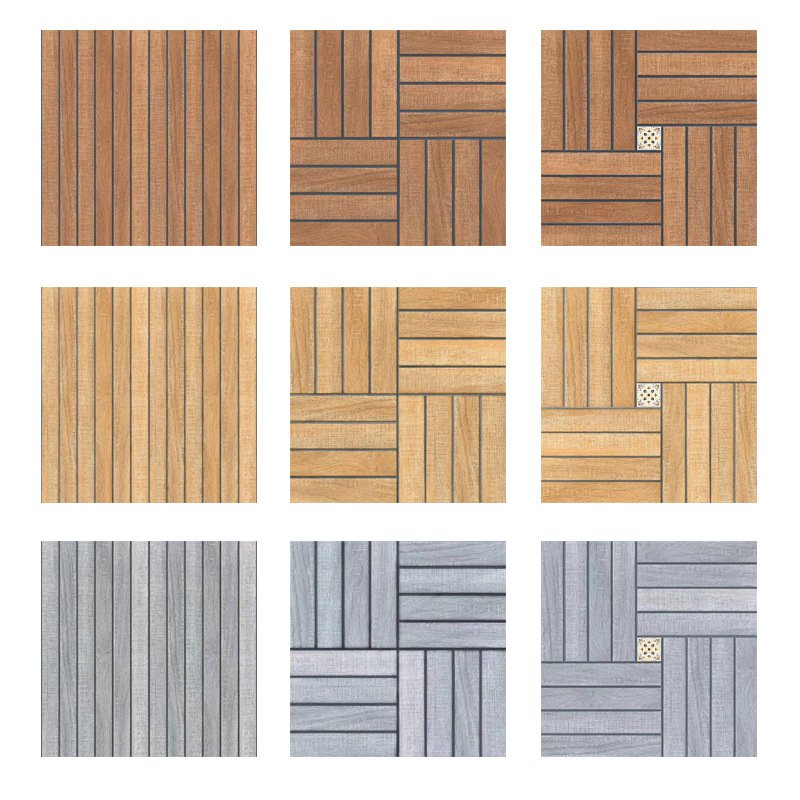 Best Price Solid Wood Non-Slip Courtyard Floor Tile Antique 300X600mm Ceramic Wood Tile Outdoor Decor