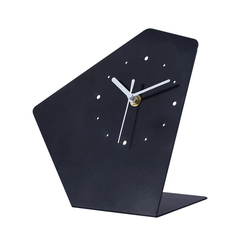Geometric Black Clock Detail 3