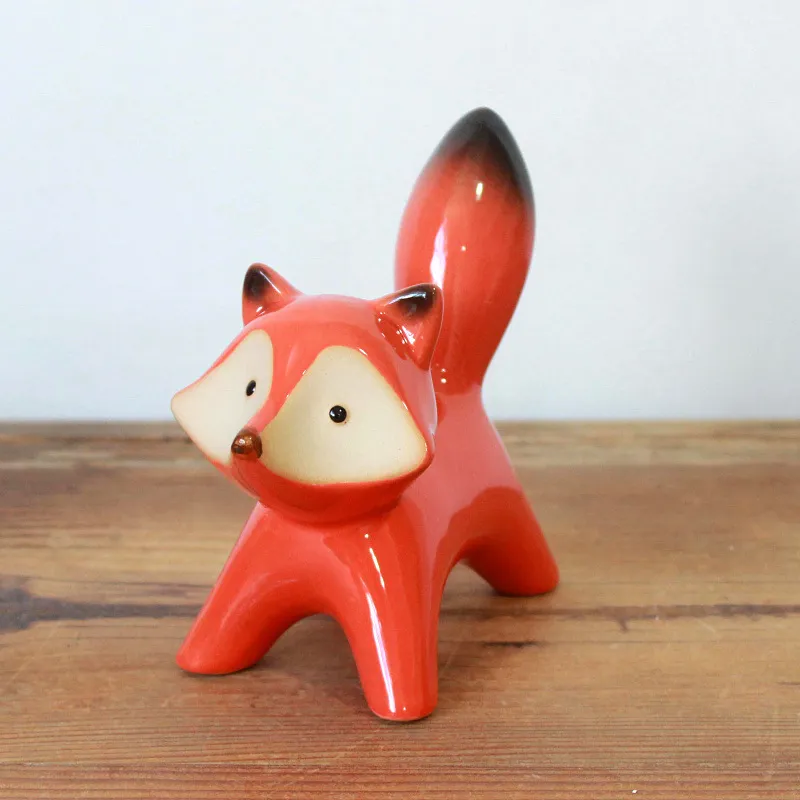Ceramic Red Fox Sculpture 1