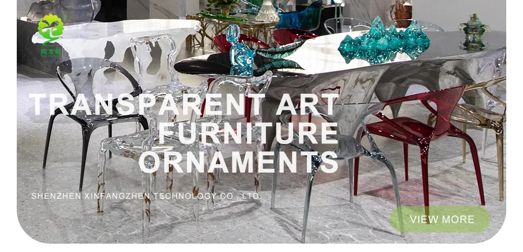 Crystal Transparent Resin Sculpture