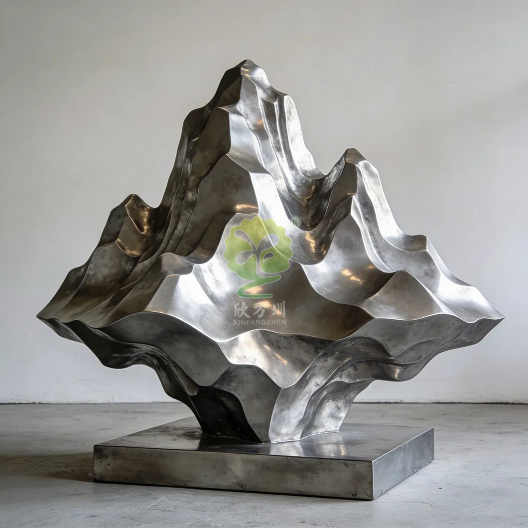 Customized Large Stainless-Steel Rockery Model Sculpture Garden Landscape Outdoor Abstract Special-Shaped Ornaments