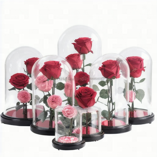 High Borosilicate Glass Dome for Flower Arrangements and Decor
