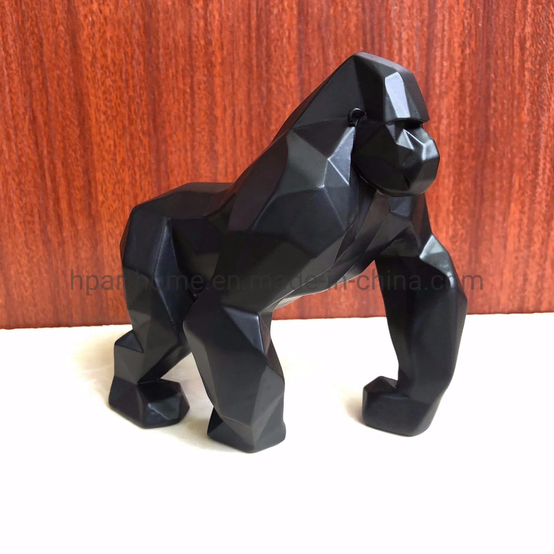 Home Idea Abstract Geometry Shape Gorilla Statue Resin Animal Sculpture