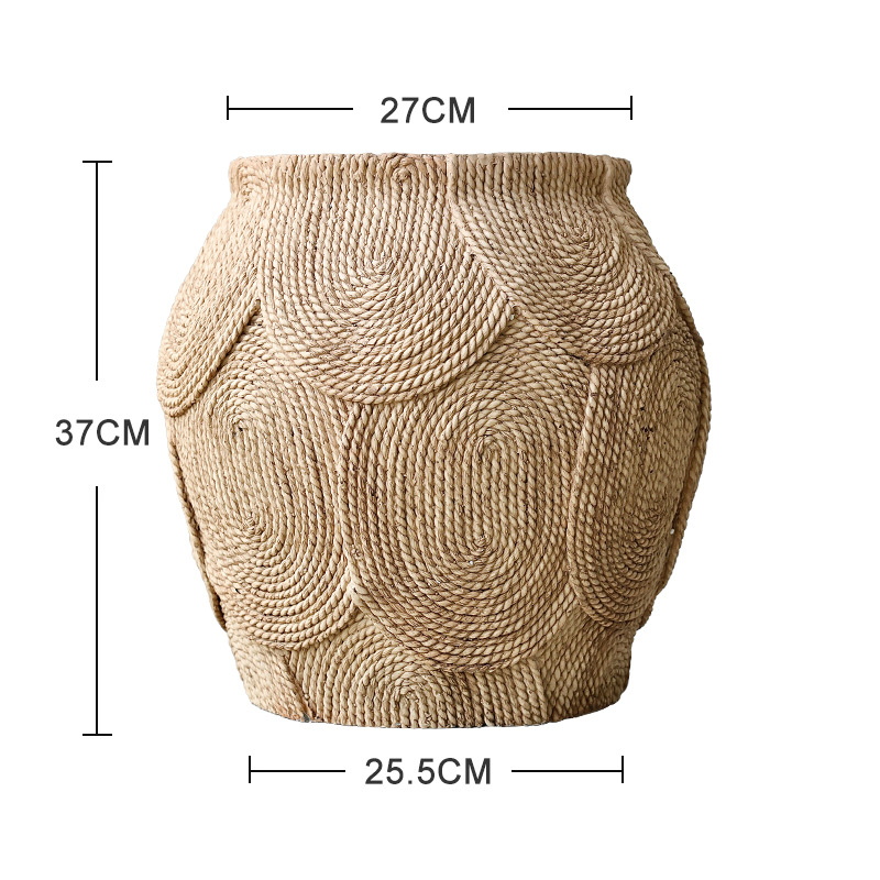 Wholesale Cement Planter with Lifelike Cattail and Grass