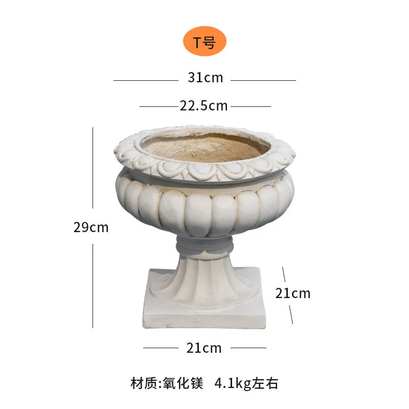 Roman Flower Pot View 7