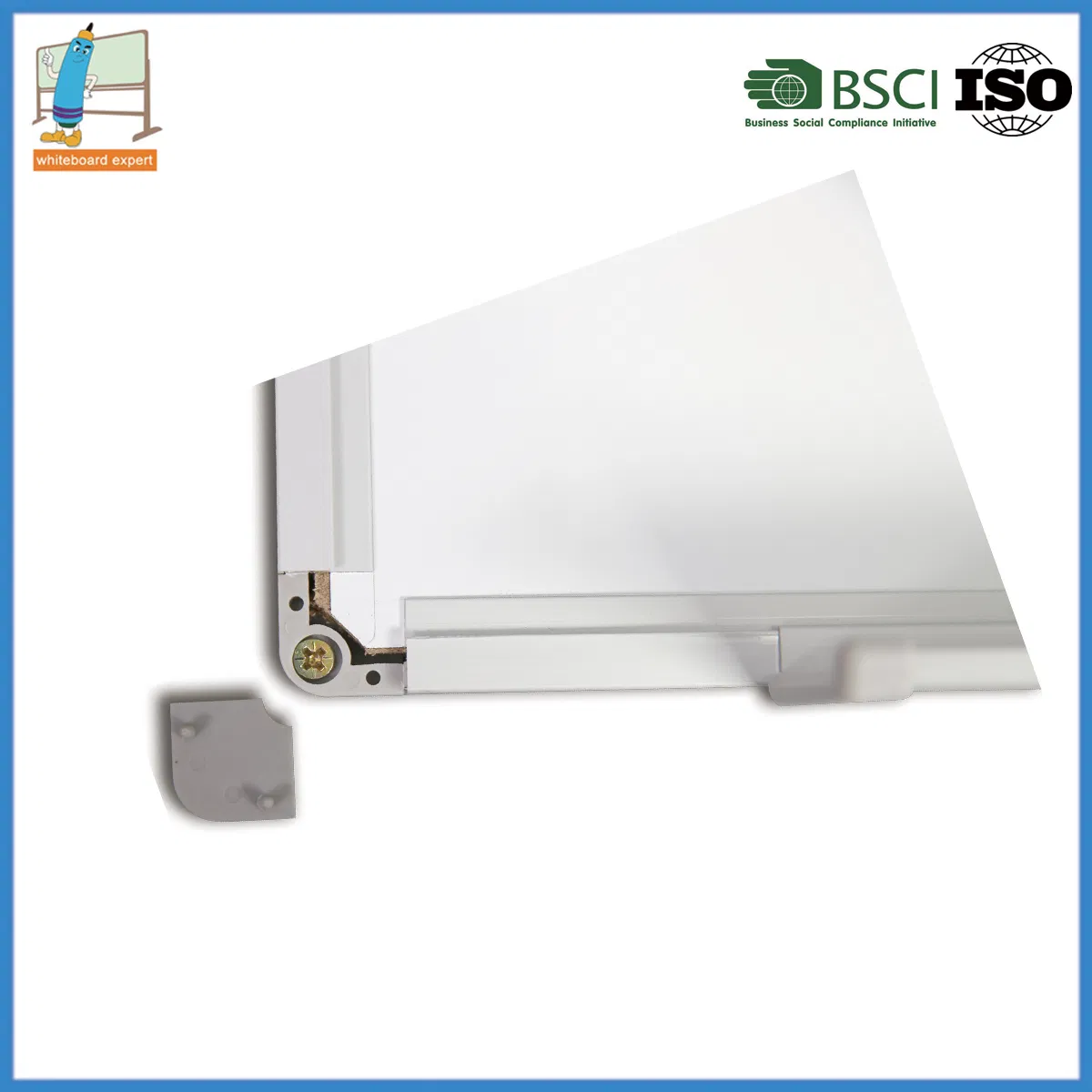 Magnetic Porcelain Dry Erase Board, 47 X 96 Inches, Silver Aluminum Frame, Multi Sizes