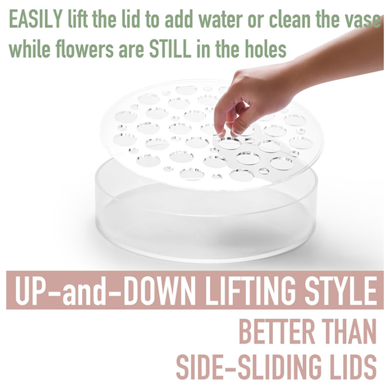 Customizable Injection Mold Acrylic Display Vase for Stunning Showcases