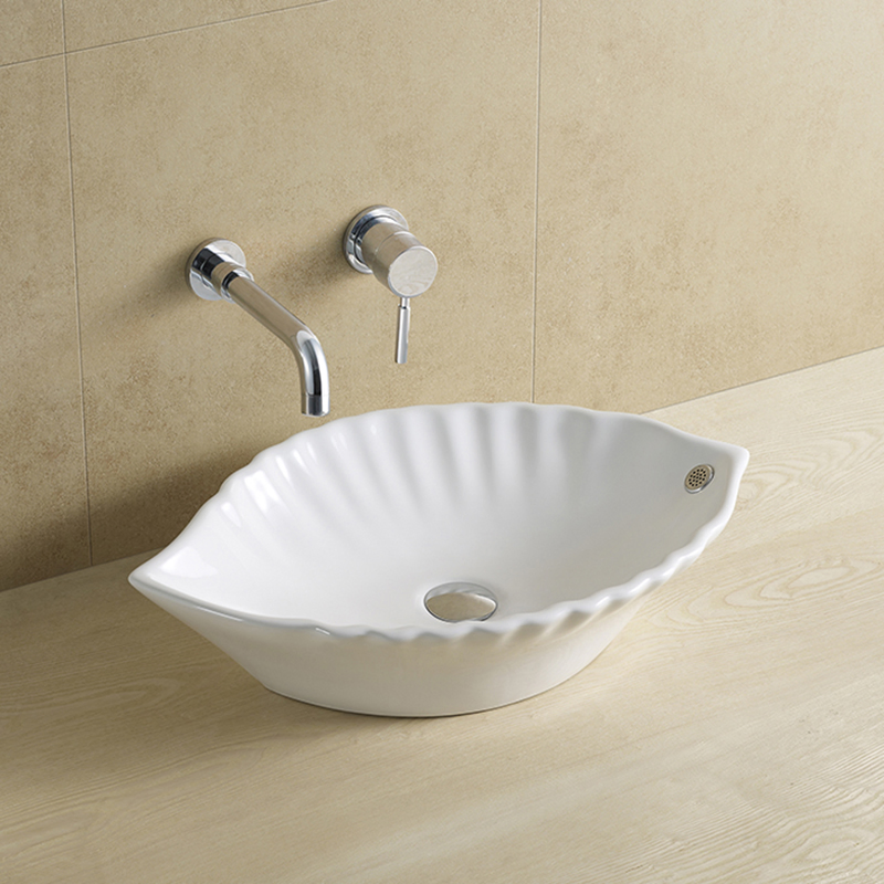 Sanitary Antique Small Round Washing Basin Bathroom Ceramic Basin Cabinet Vanity