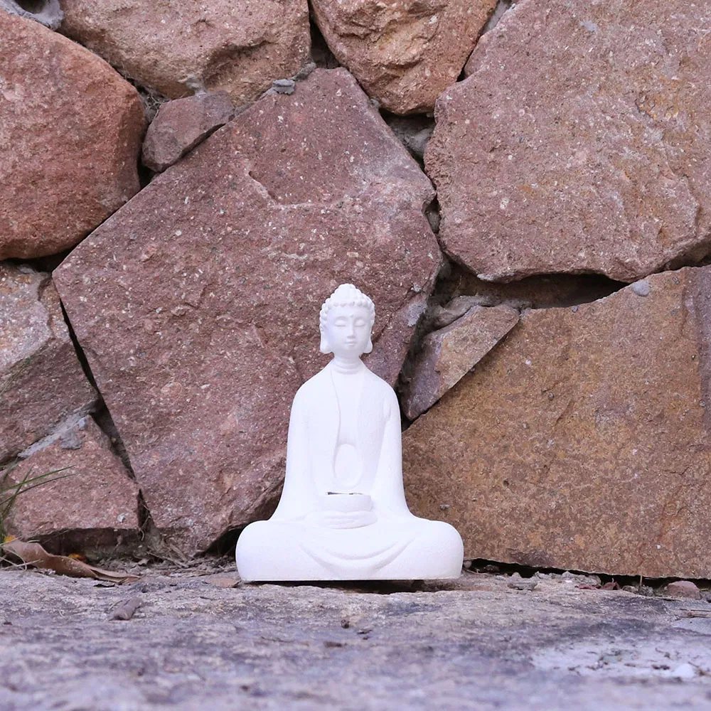 New Zen Home Decor Creative Sandstone Buddha Statue Resin Ornament