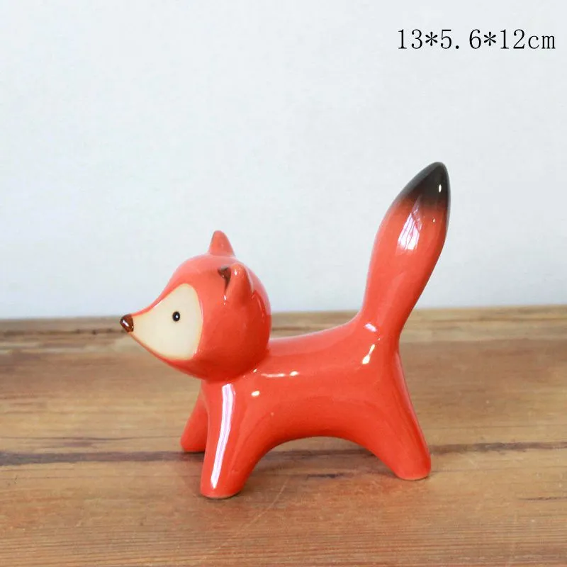 Ceramic Red Fox Sculpture 5