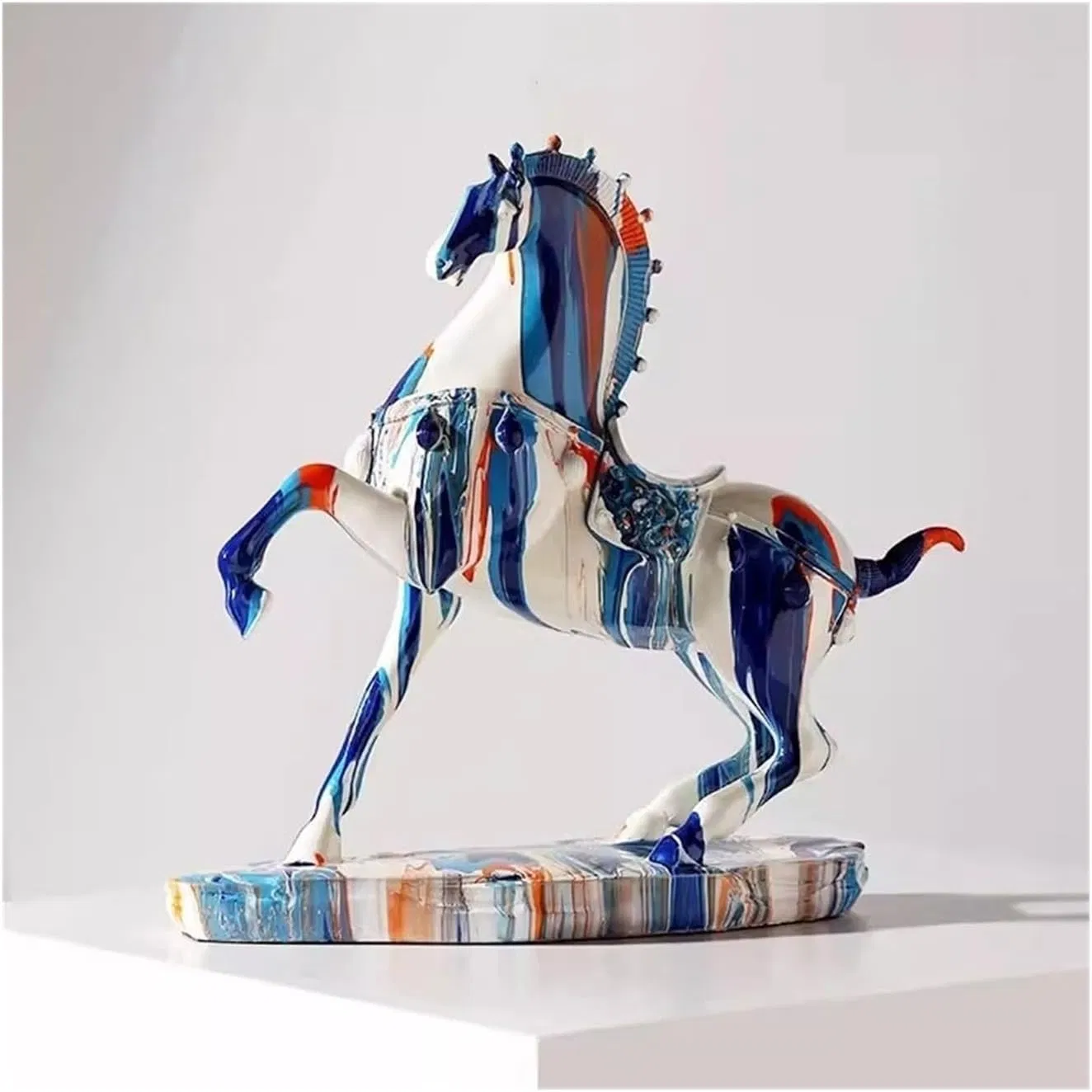 Sculptures Statues Ornaments Figurine Collectible Horse Arts Wbb28403