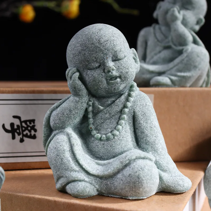 Resin Monk Ornament 2