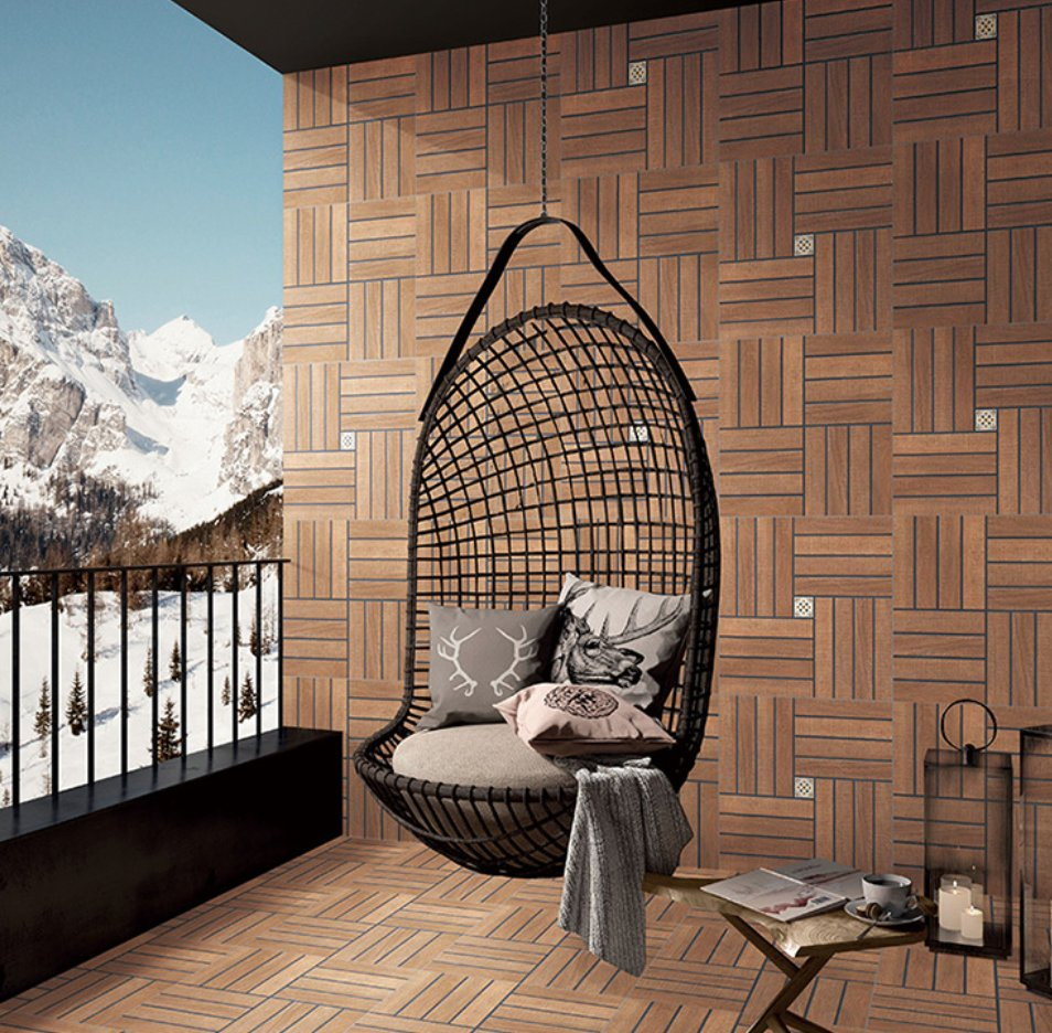 Best Price Solid Wood Non-Slip Courtyard Floor Tile Antique 300X600mm Ceramic Wood Tile Outdoor Decor