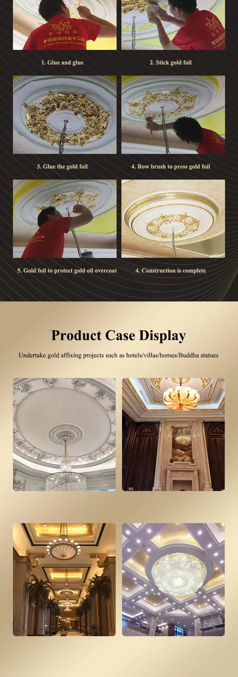 Gold Leaf Application