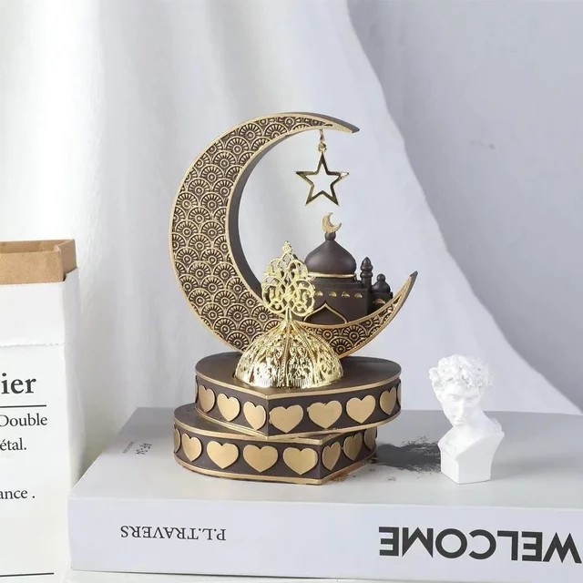 Arabia Incense Burner Moon Incense Burner Resin Middle East Candle Holder Ornaments