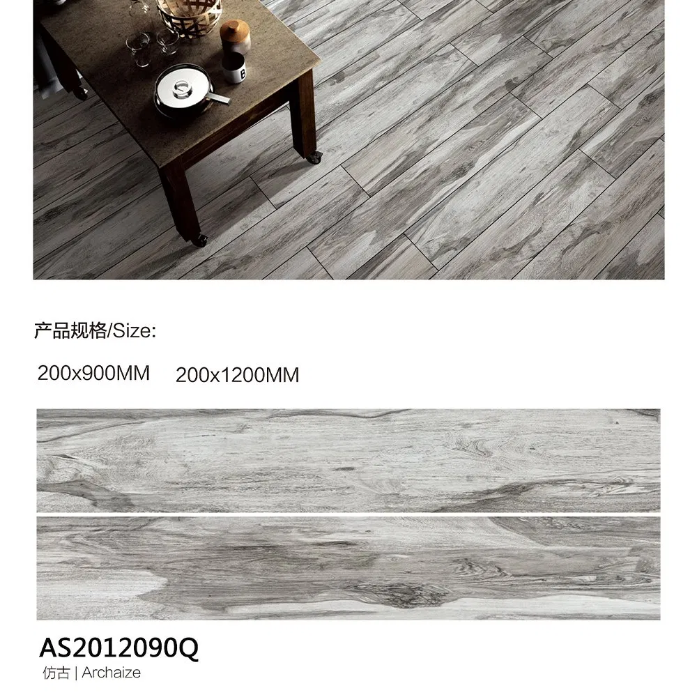 Full Body Ceramic Wood Grain Antique Matte Anti-Slip Floor Tiles