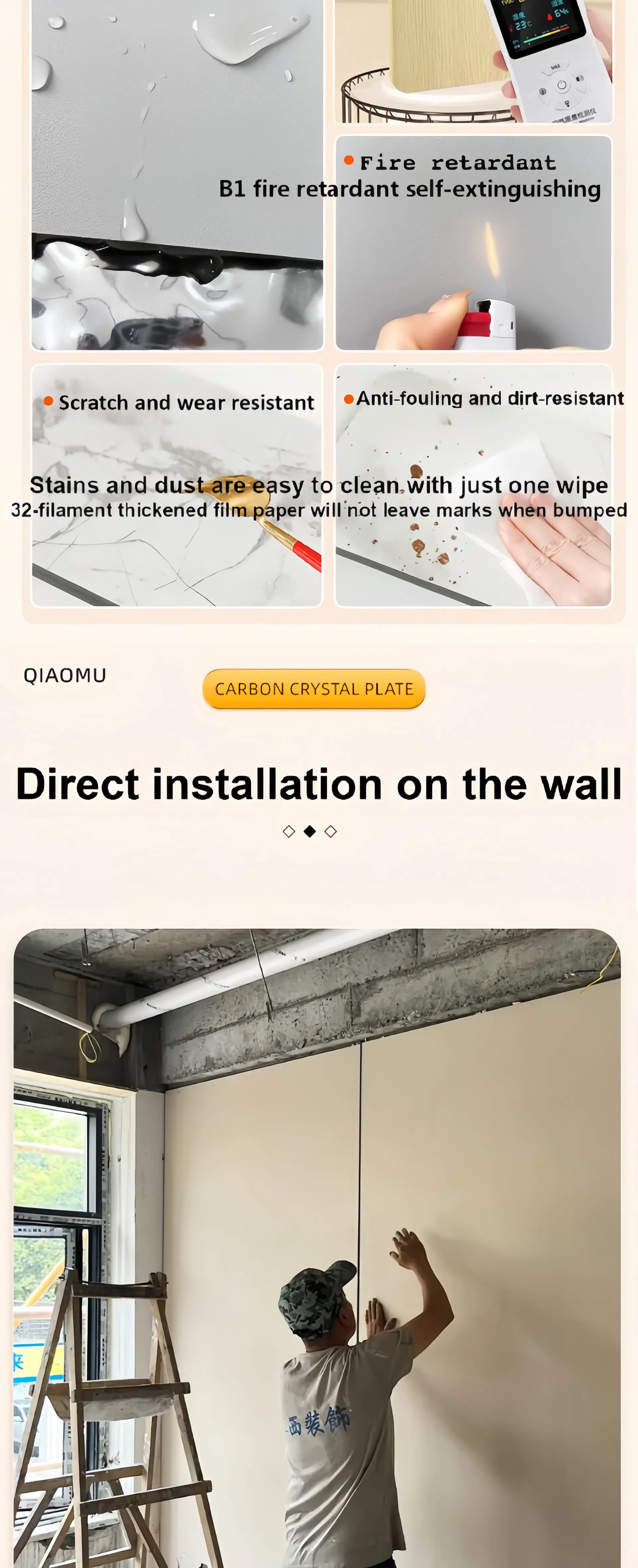 Unique Carbon Crystal Plate