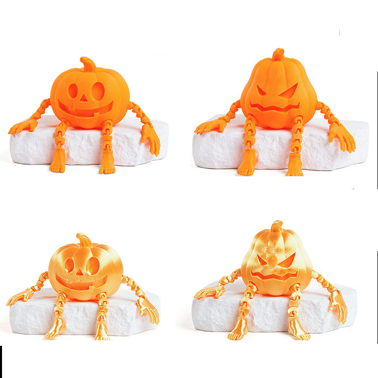Custom 3D Printing Pumpkin Man Model Halloween Series Desktop Ornaments