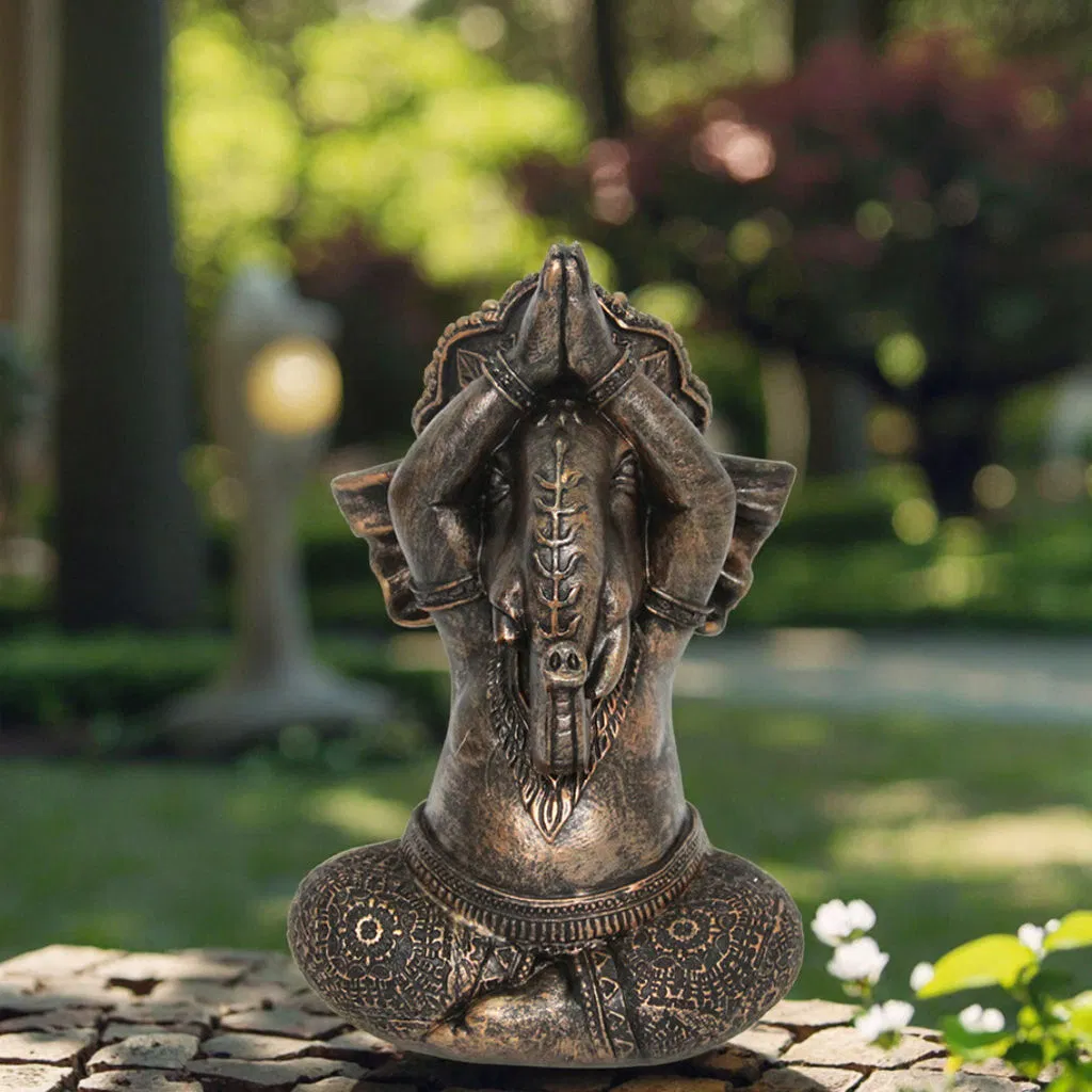 Wholesale Creative Resin Buddha Statue Religious Home Decoration Ornaments Zen Home Decorations Yoga Ganesha Statue Hindu God