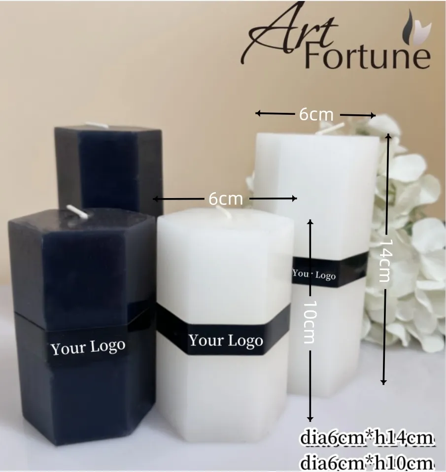 Vibrant Pillar Candle