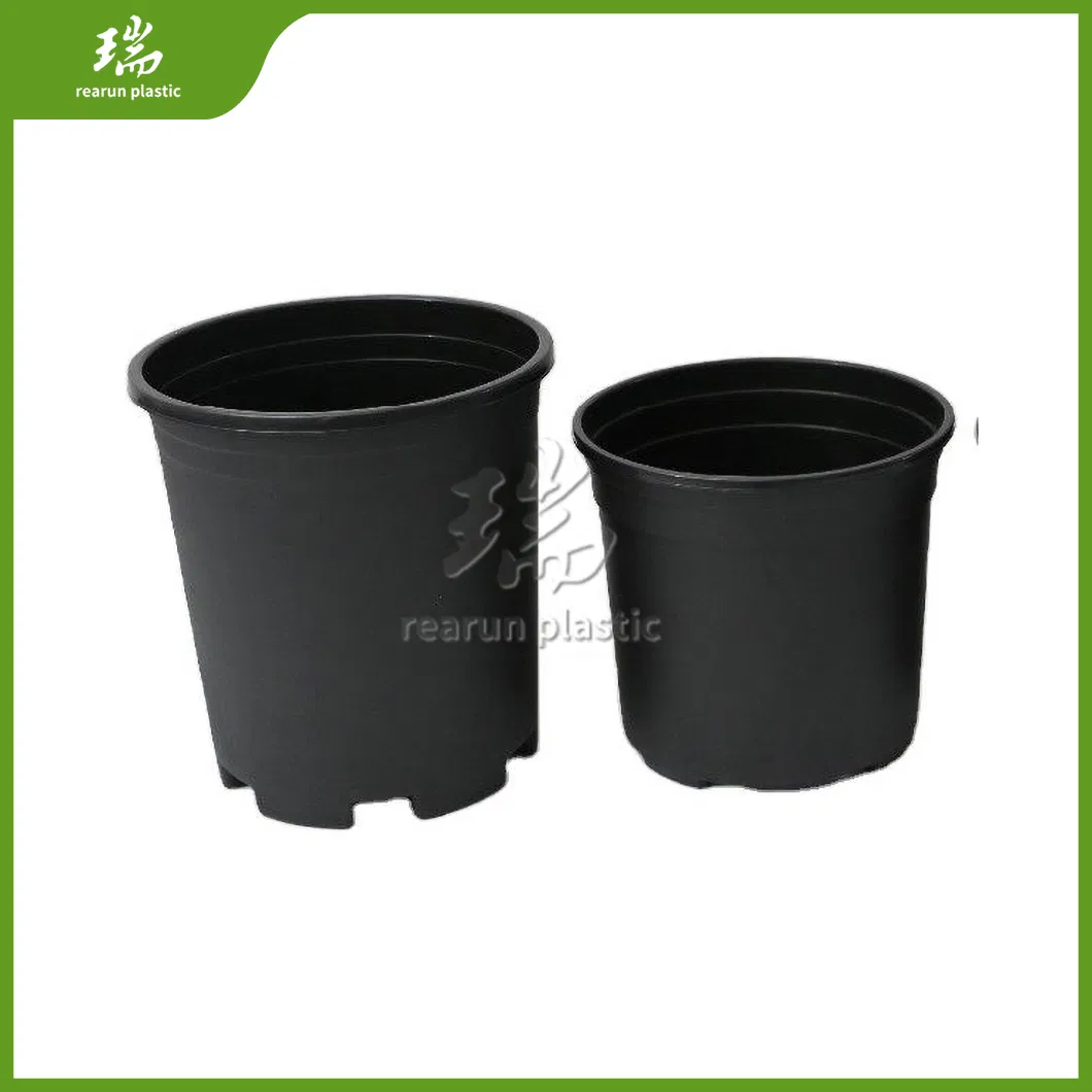 Rearun Garden Flower Pot China Factory Plastic Hard Wearing Drainage Hole High-Strength Comfortable Office Garden Planter