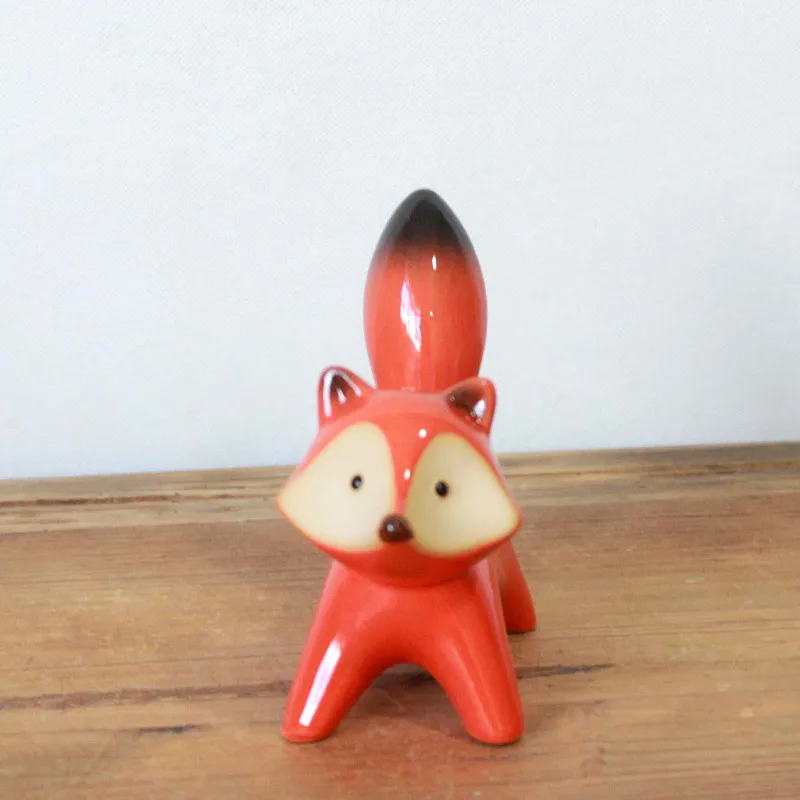 Ceramic Red Fox Sculpture 2