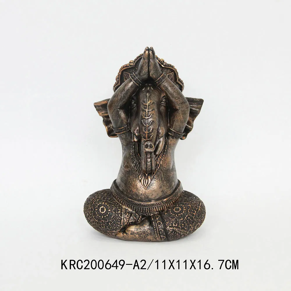 Wholesale Creative Resin Buddha Statue Religious Home Decoration Ornaments Zen Home Decorations Yoga Ganesha Statue Hindu God